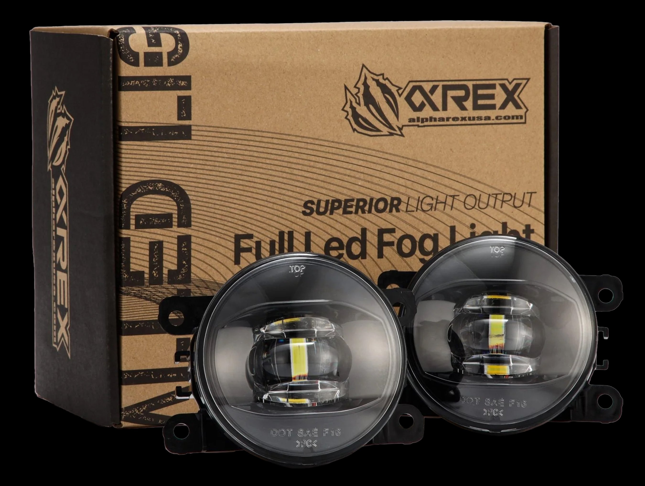 AlphaRex DoubleTap Dual Color LED Projector Fog Lights - 16-21