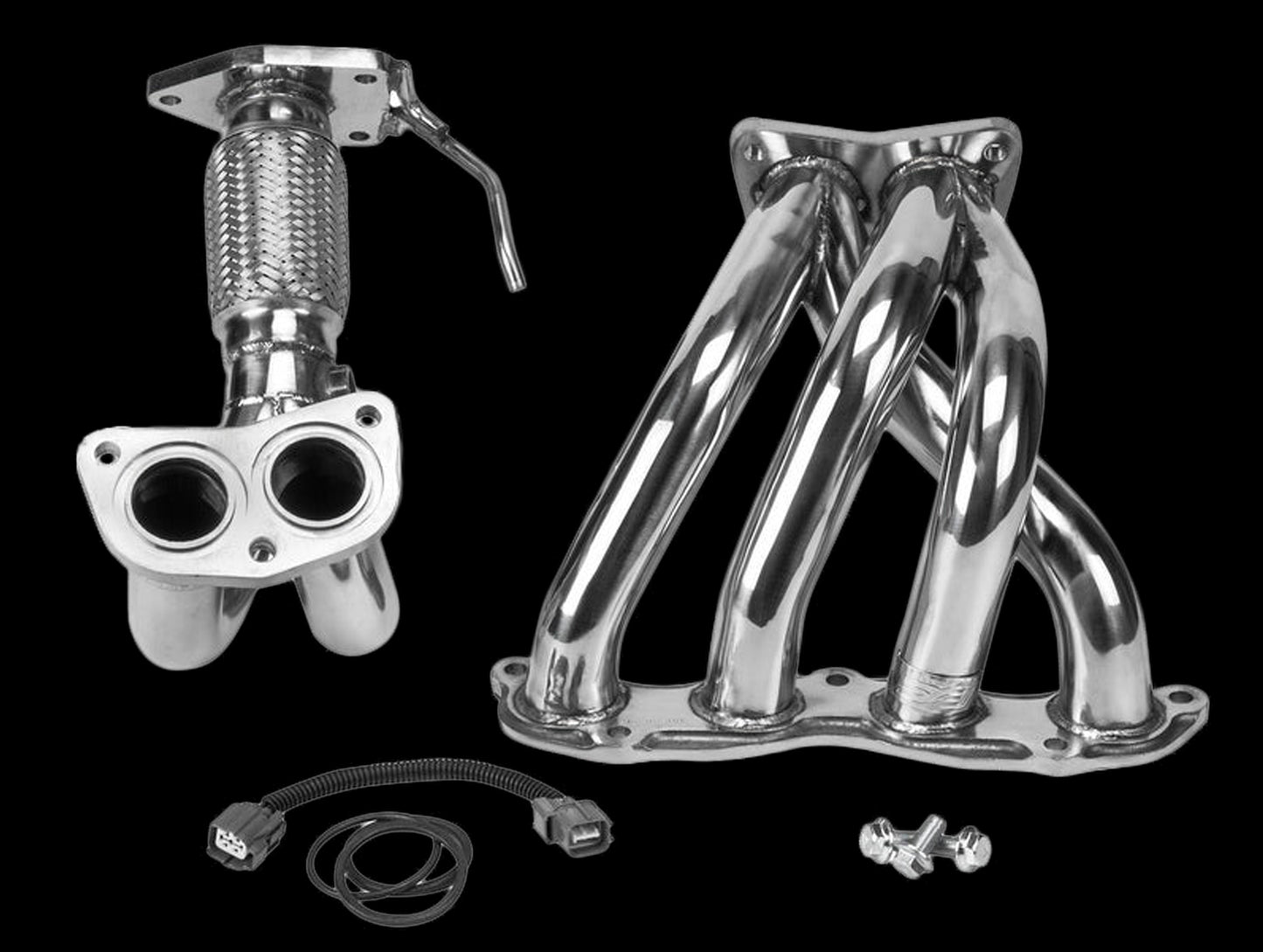 DC Sports K-Series Polished Header - 03-07 Honda Accord 2.4L