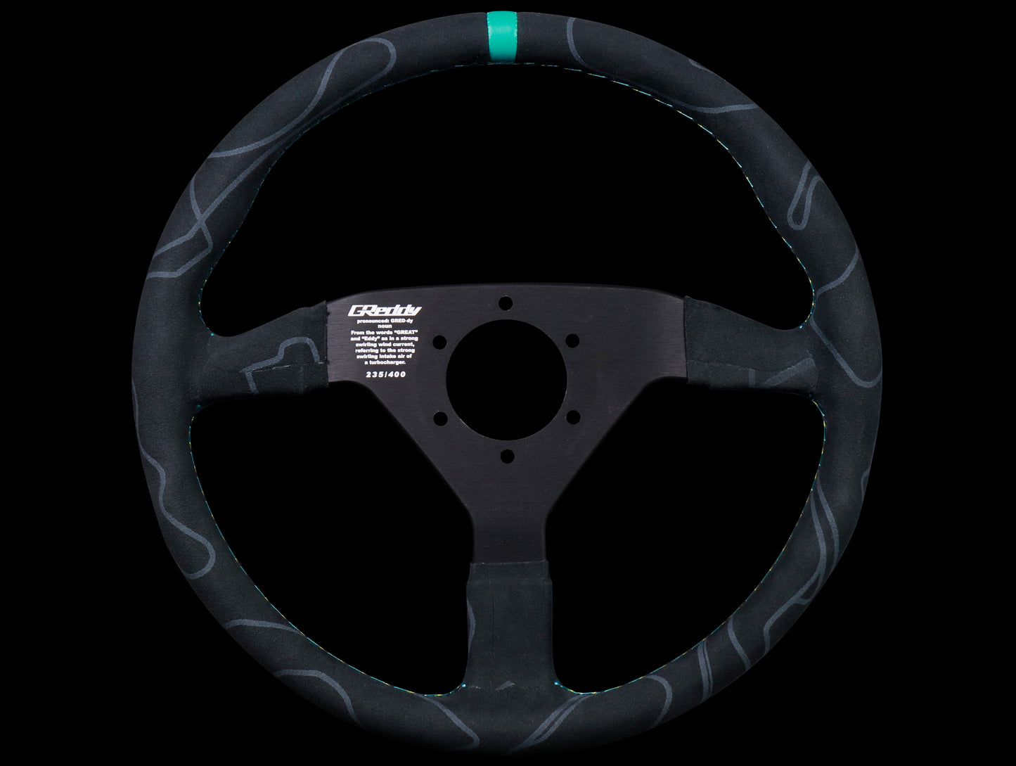 Greddy x Momo Monte Carlo Steering Wheel - Black Alcantara