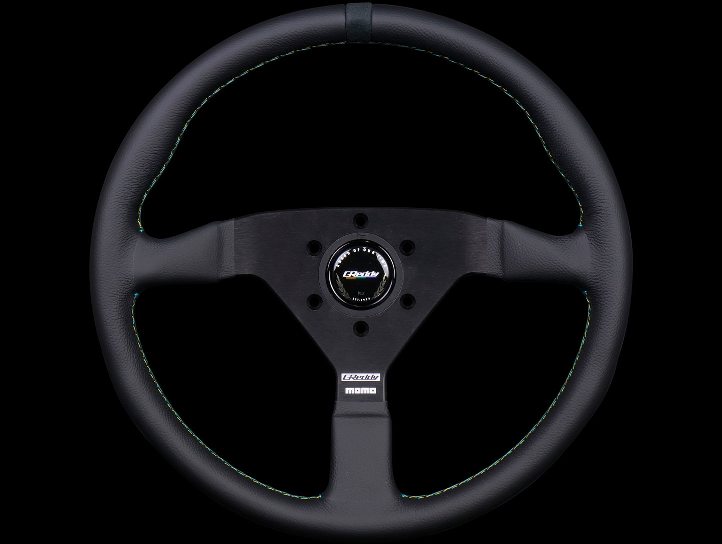 Greddy x Momo Monte Carlo Steering Wheel - Black Leather