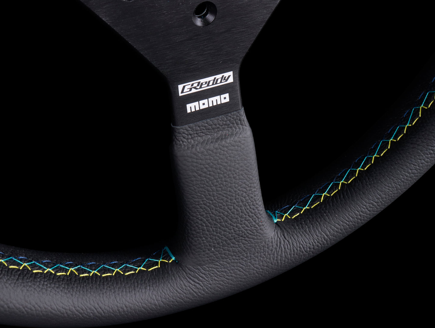 Greddy x Momo Monte Carlo Steering Wheel - Black Leather