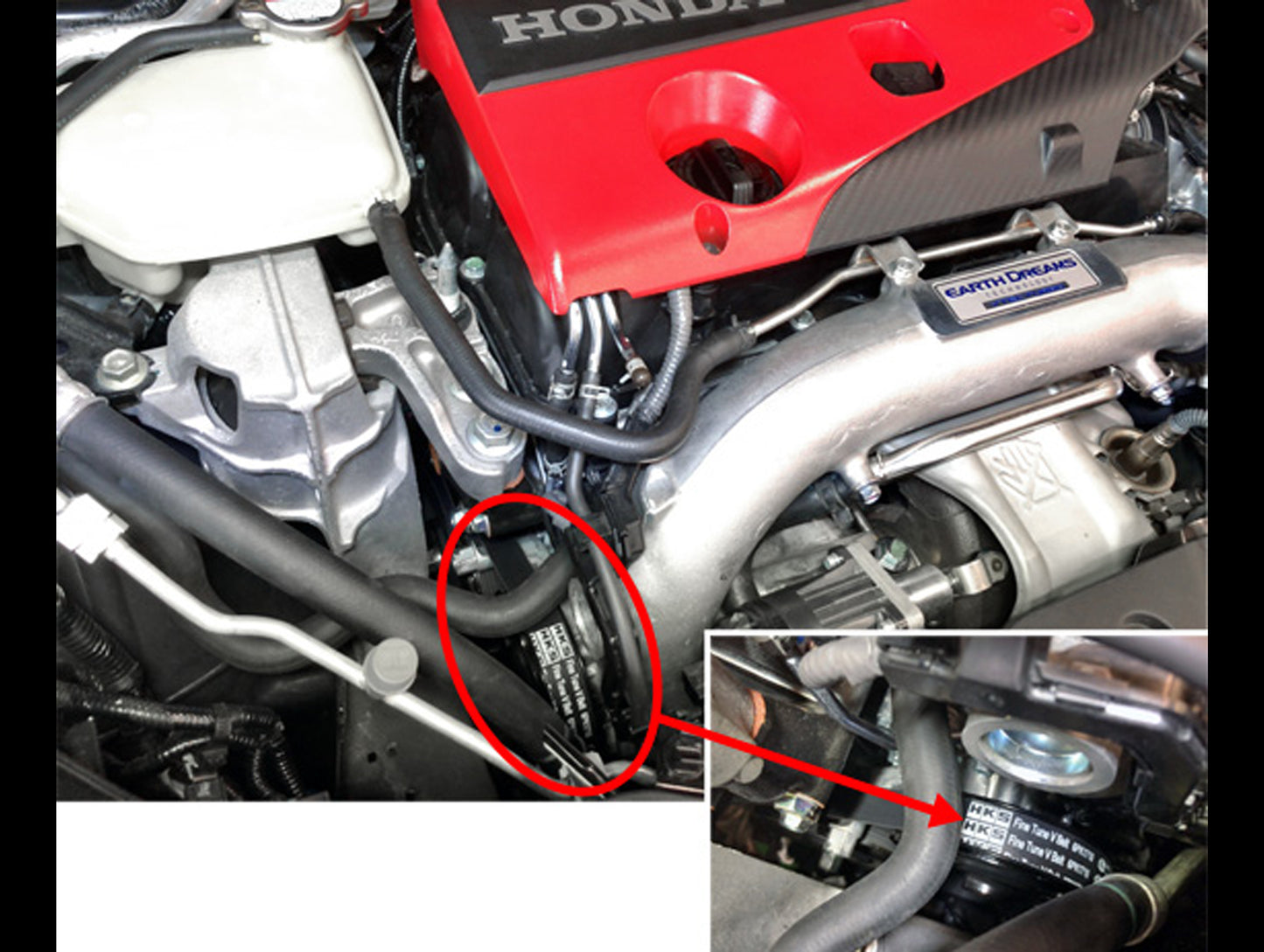 HKS Fine Tune V-Belt - 16-20 Civic Hatchback (FK7) / 17-21 Civic Type R (FK8)