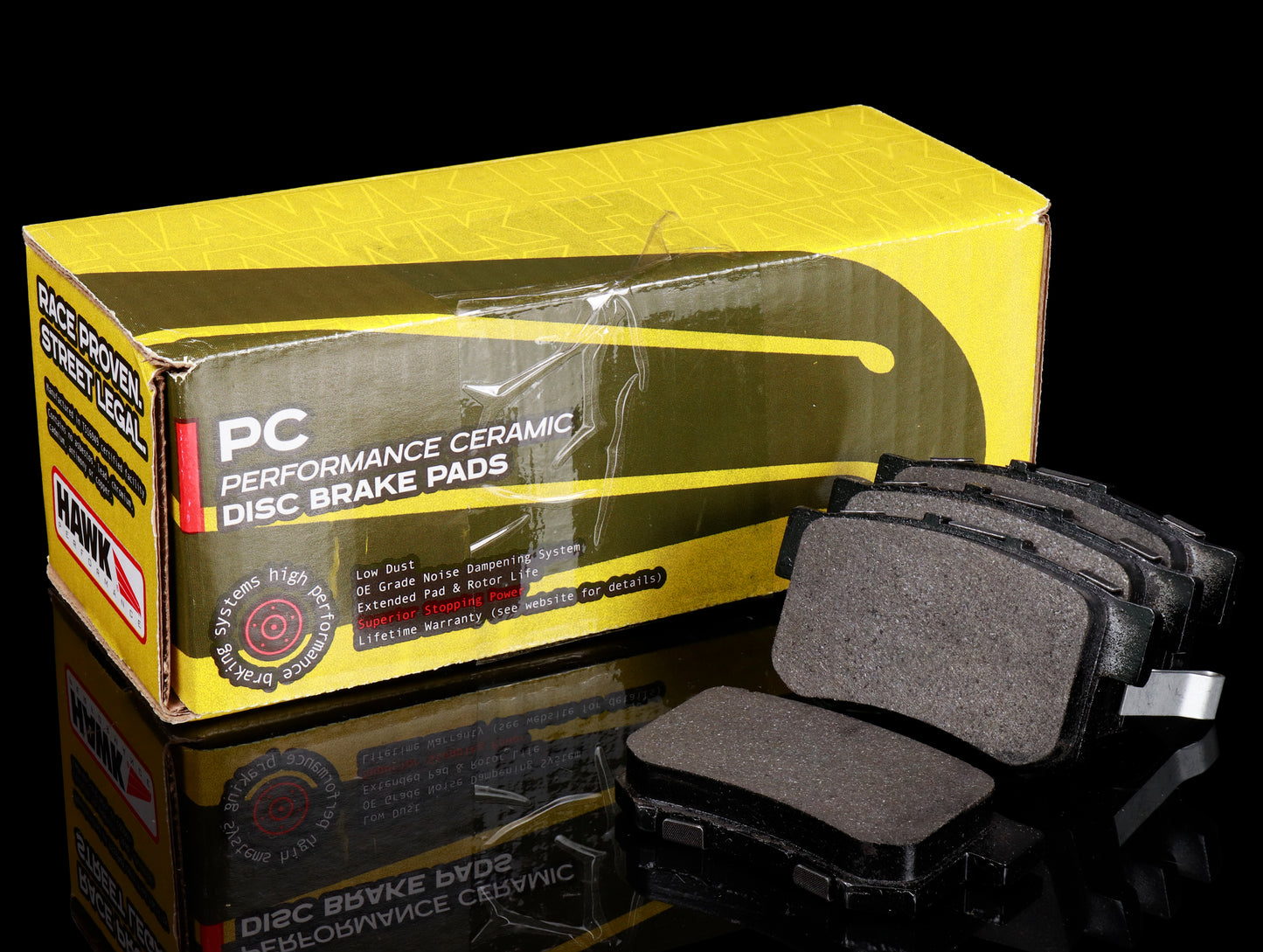 Hawk Performance Ceramic Rear Brake Pads - Honda/Acura