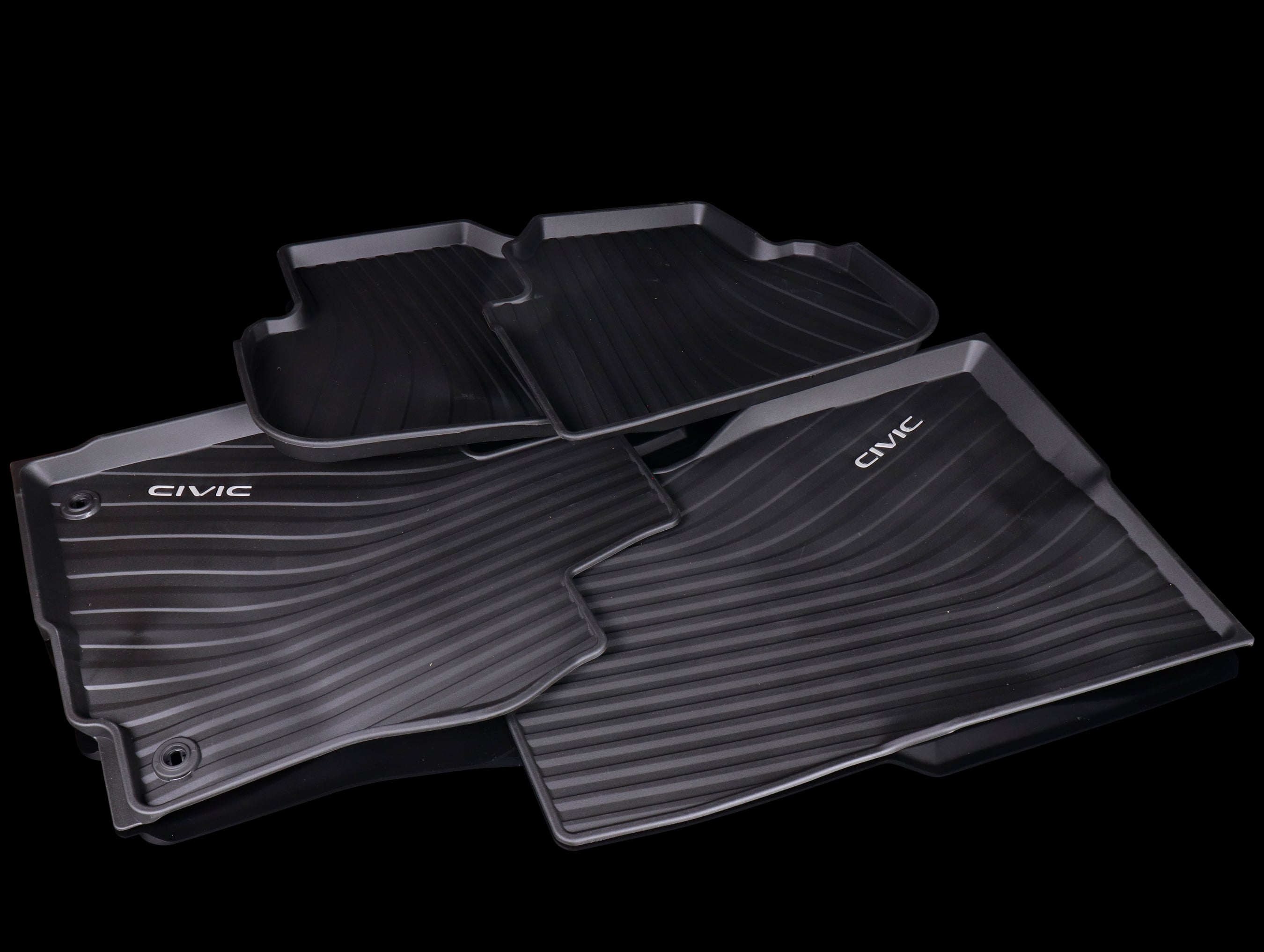 Honda All Season Floor Mats - 22+ Civic- JHPUSA Honda All Season Floor Mats - 22+ Civic- JHPUSA