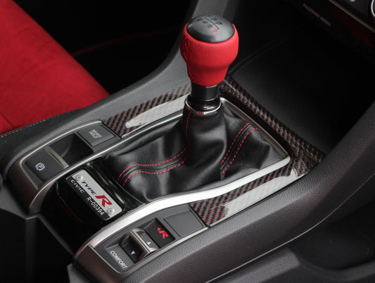Honda Carbon Center Console Panel - 17-21 Civic Type-R (FK8)