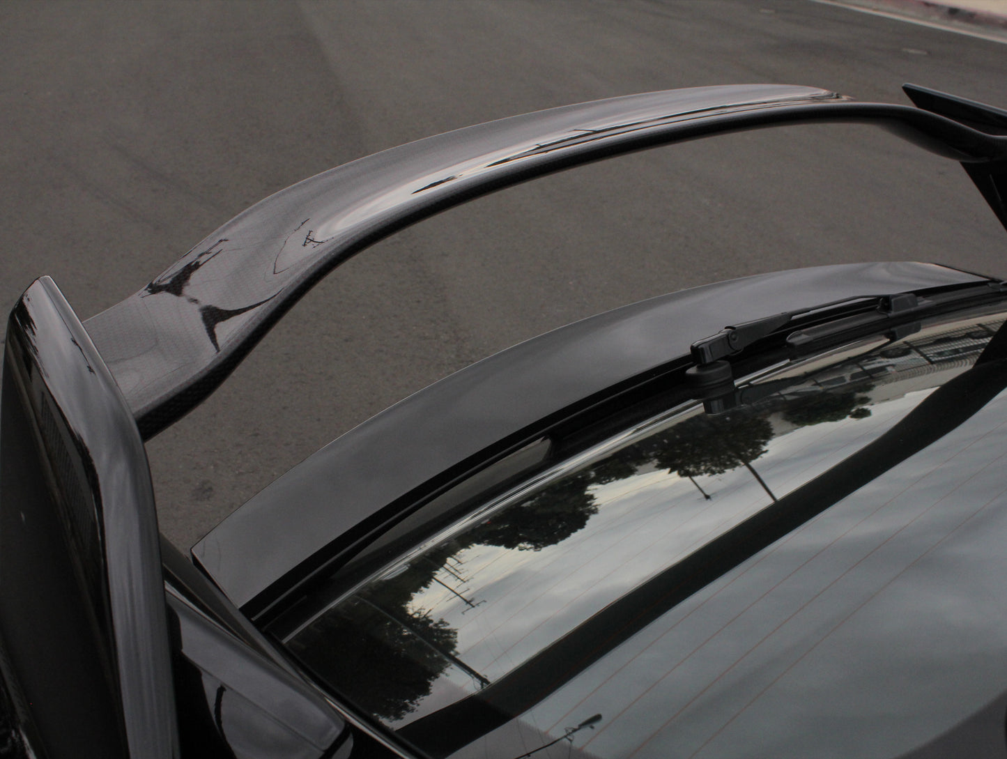 Honda Carbon Rear Tailgate Spoiler Kit - 17-21 Civic Type-R (FK8)