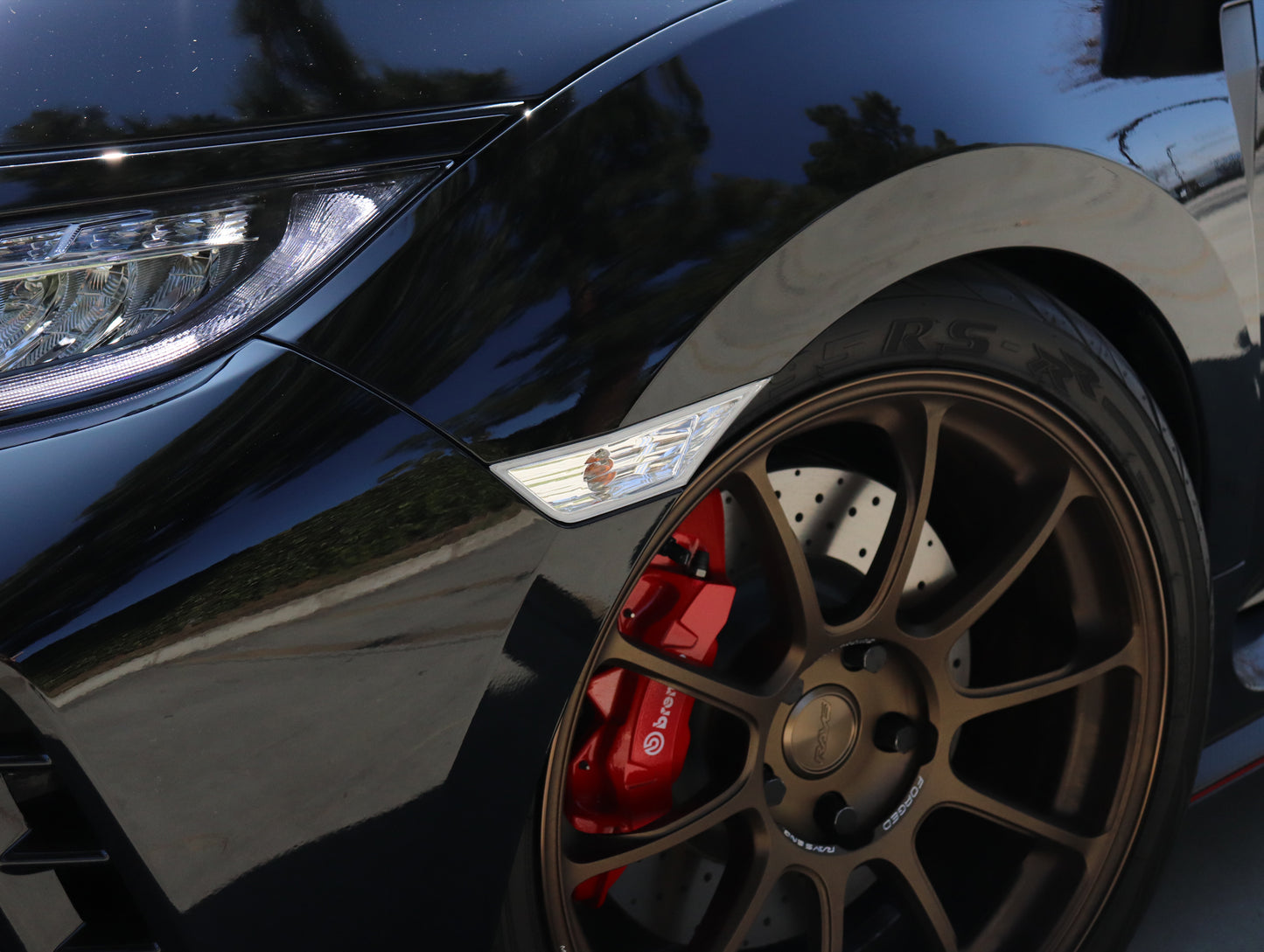 Honda Clear Side Marker Lights - 17-21 Civic Type-R (FK8)