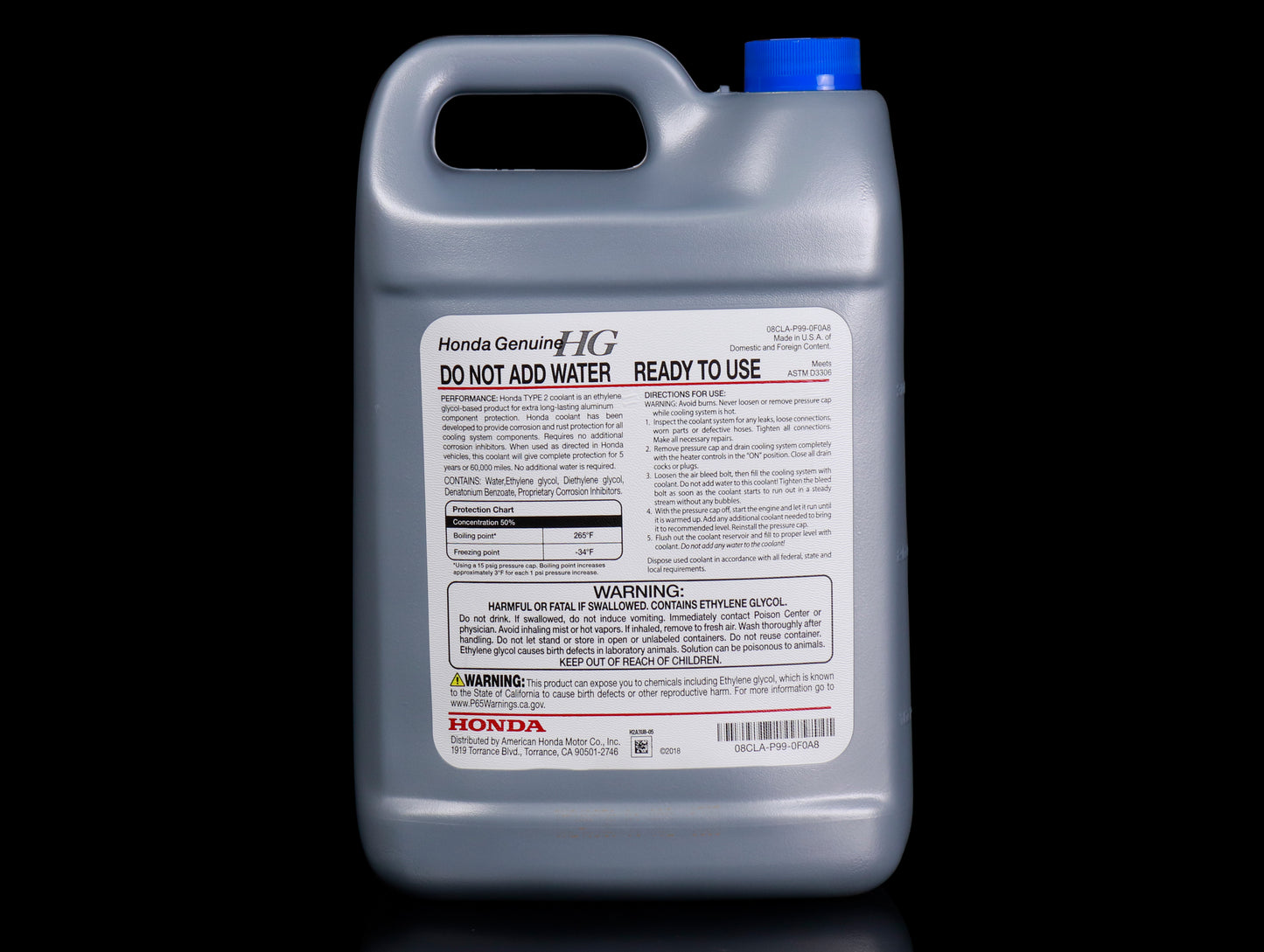 Honda Type 2 Anti-Freeze Engine Coolant