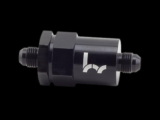 Hybrid Racing Black Inline Fuel Filter -6AN to -6AN
