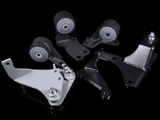 Innovative D-series Steel Engine Mount Kit w/Hydro Transmission - 88-91 Civic/CRX