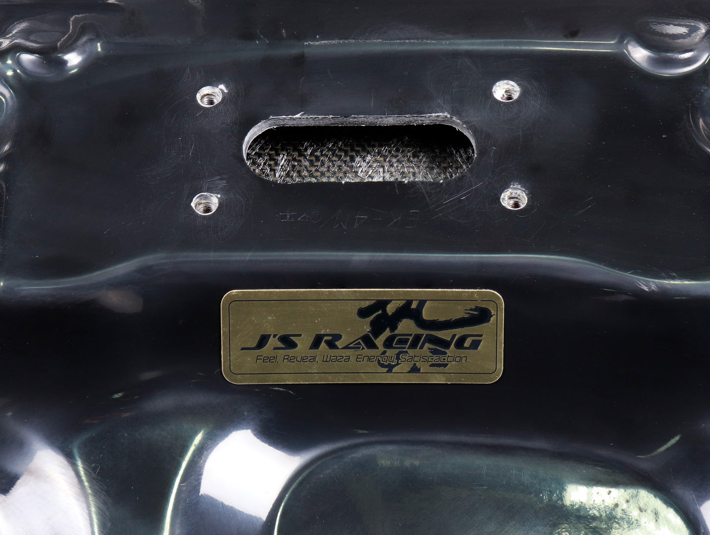 J's Racing Type-S Vented Carbon Fiber Hood - 96-00 Civic