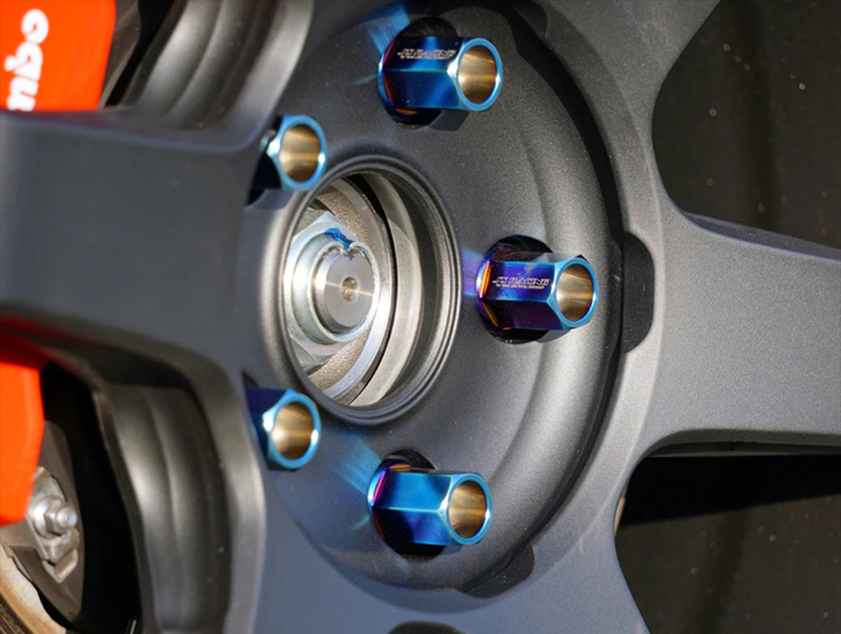 J's Racing Extended Titanium Lug Nuts 19HEX - 14x1.50