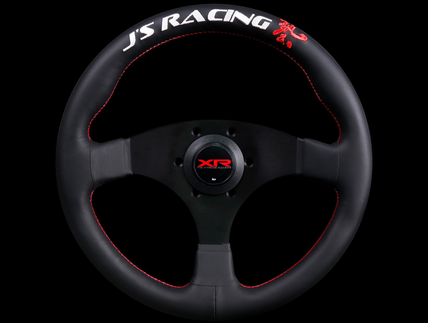 J's Racing XR Steering Wheel Type F Japan Black Leather