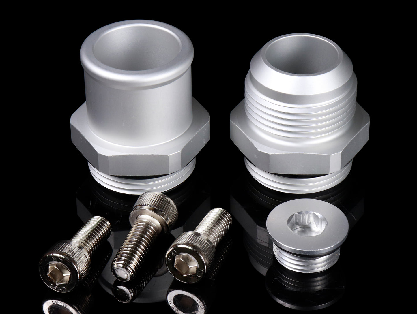 K-Tuned K24Z Upper Coolant Housing w/o Filler Neck (Straight Inlet) - Includes Hose End and 16AN