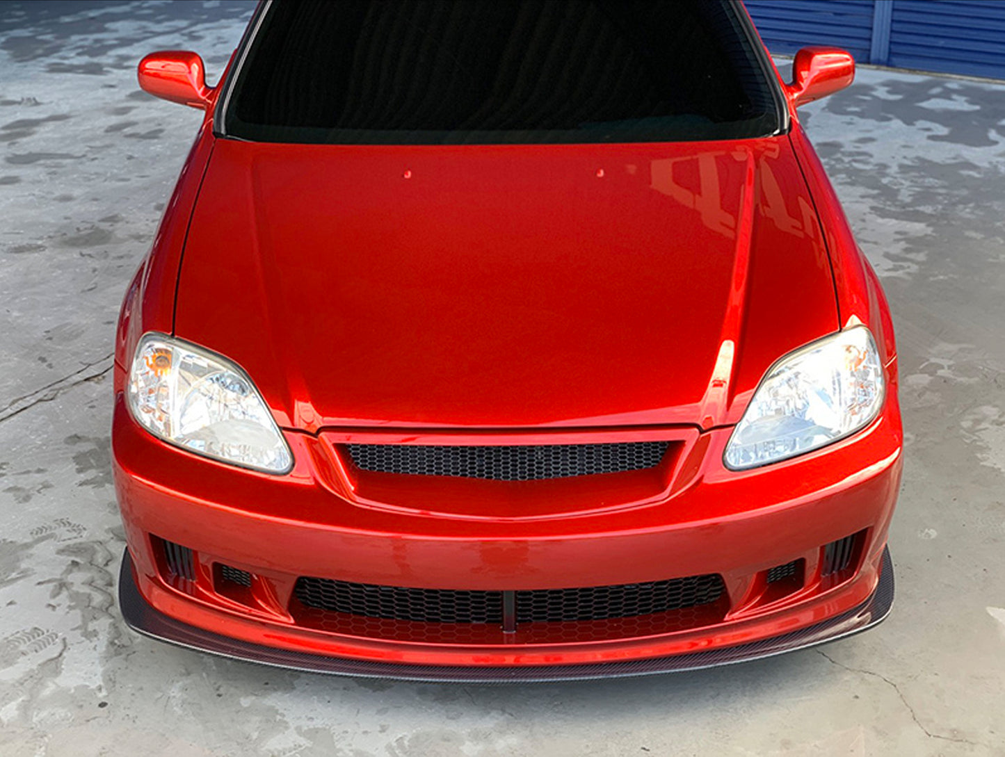 Mode Parfume Aero Front Bumper w/ Under Lip - 99-00 Civic