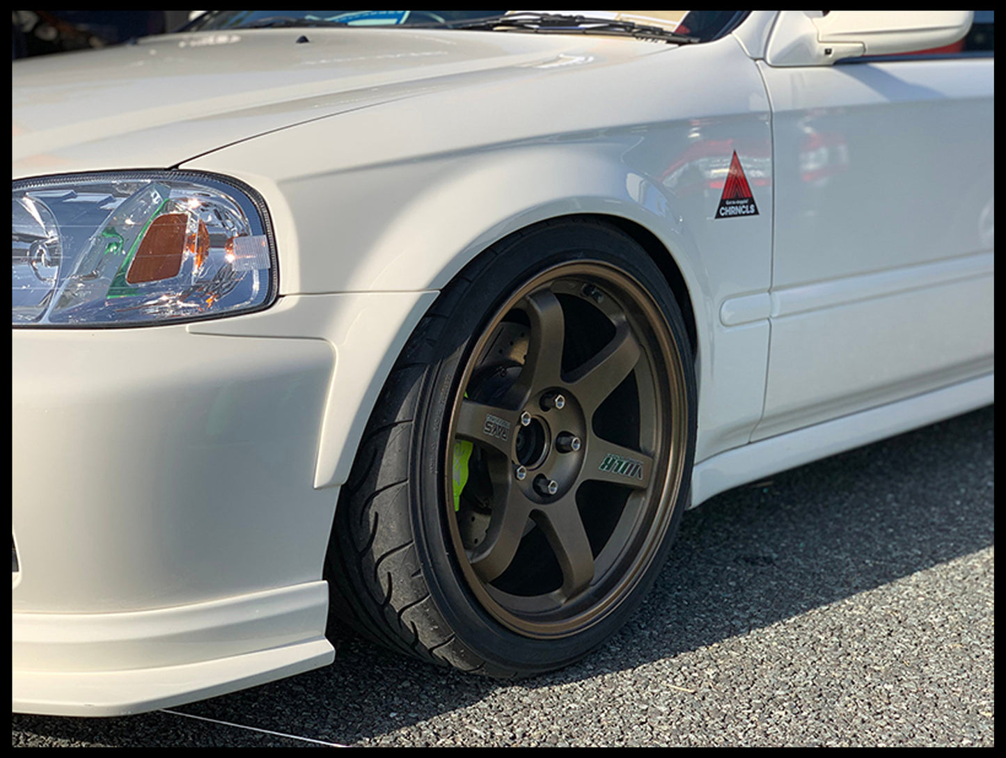 Mode Parfume Front Wide Fenders with Bumper Extensions - 99-00 Civic Hatchback