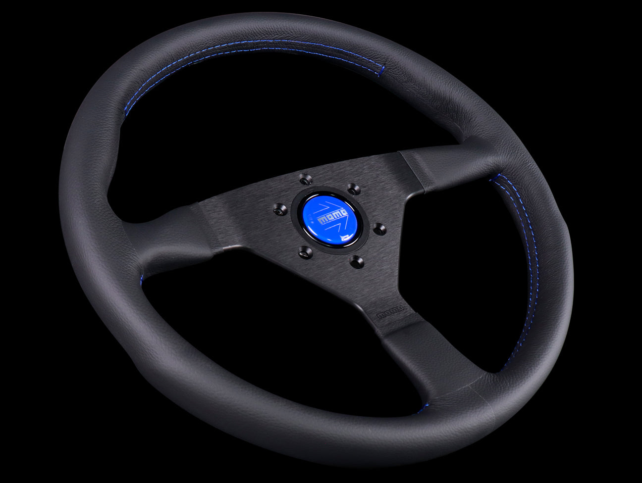 Momo Monte Carlo Blue Stitch Steering Wheel & HKB Honda Hub