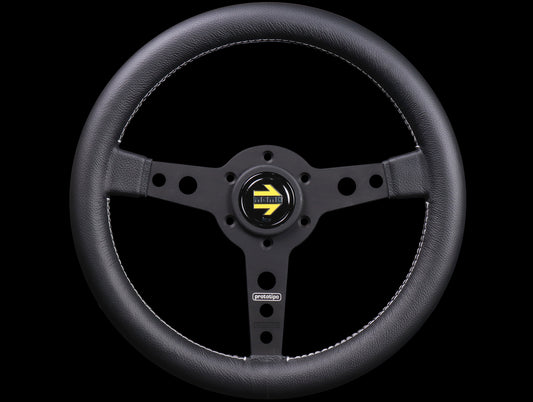 Momo 320mm Prototipo Steering Wheel - Black Spoke