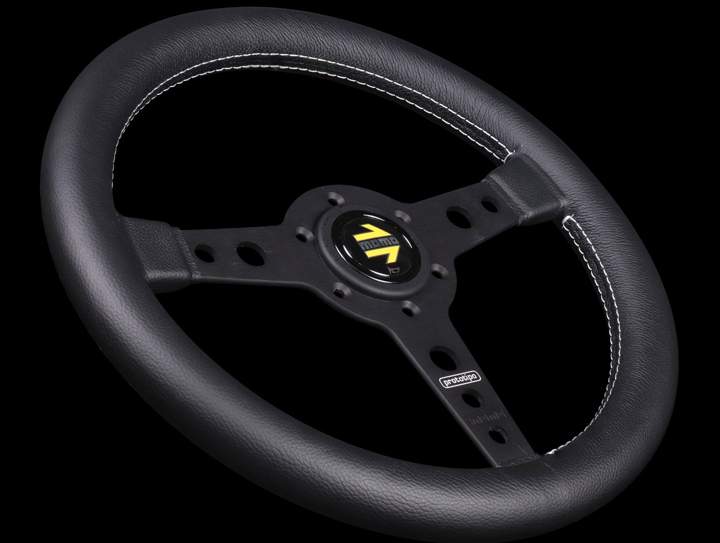 Momo 320mm Prototipo Steering Wheel - Black Spoke