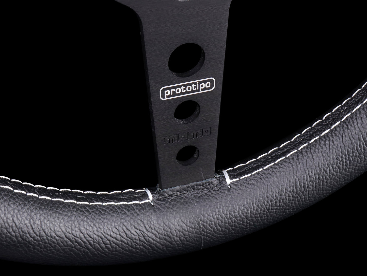 Momo 320mm Prototipo Steering Wheel - Black Spoke