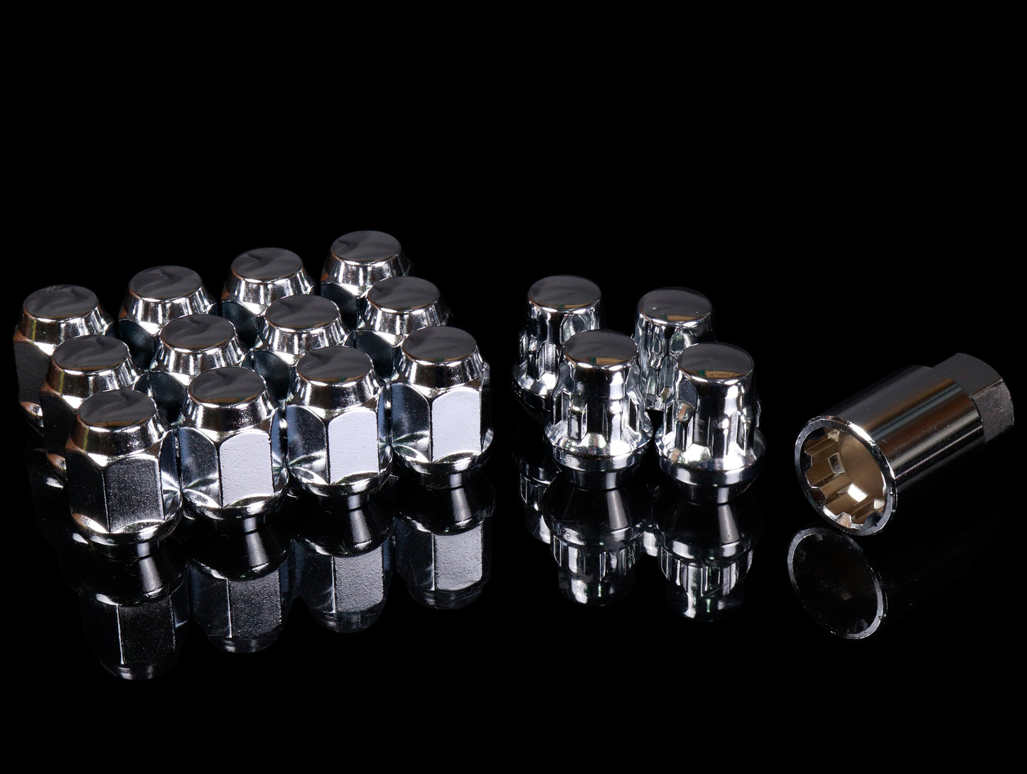 Mugen Lug Nut & Lock Set - Chrome