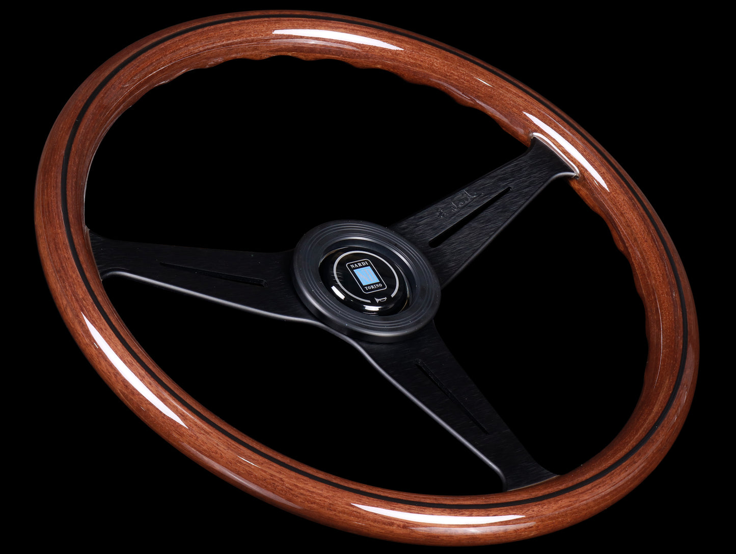 Nardi ND Classic 390mm Wood Steering Wheel w/ Black Spokes