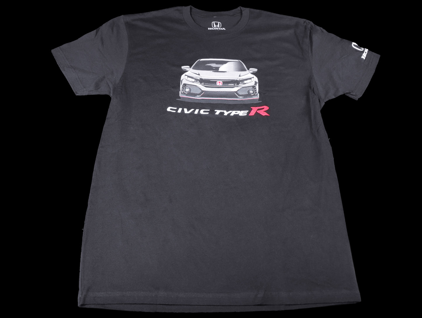 Official Licensed - Honda Civic Type-R Illustrated T-Shirt - Black
