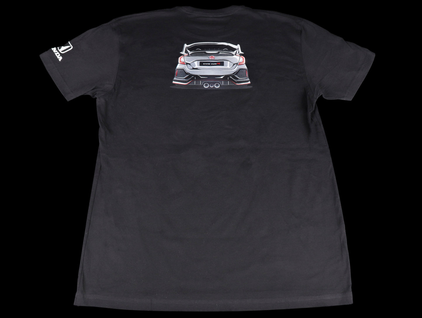 Official Licensed - Honda Civic Type-R Illustrated T-Shirt - Black