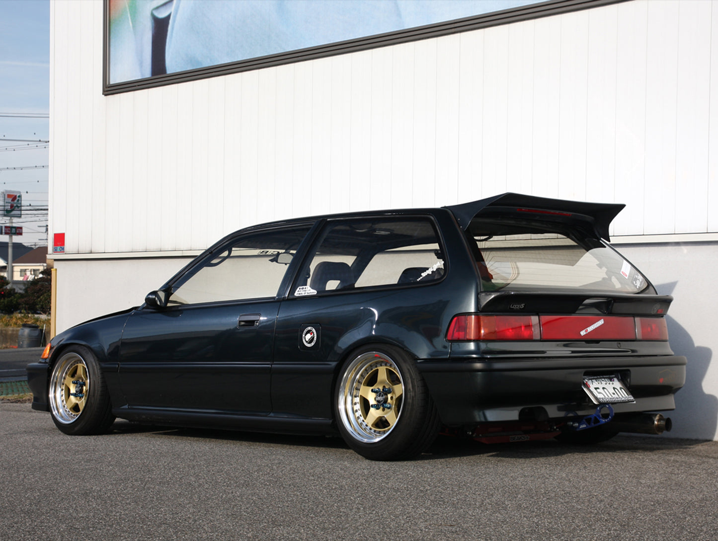 Osaka JDM Rear FRP "Devil Wing" - 88-91 Civic Hatchback