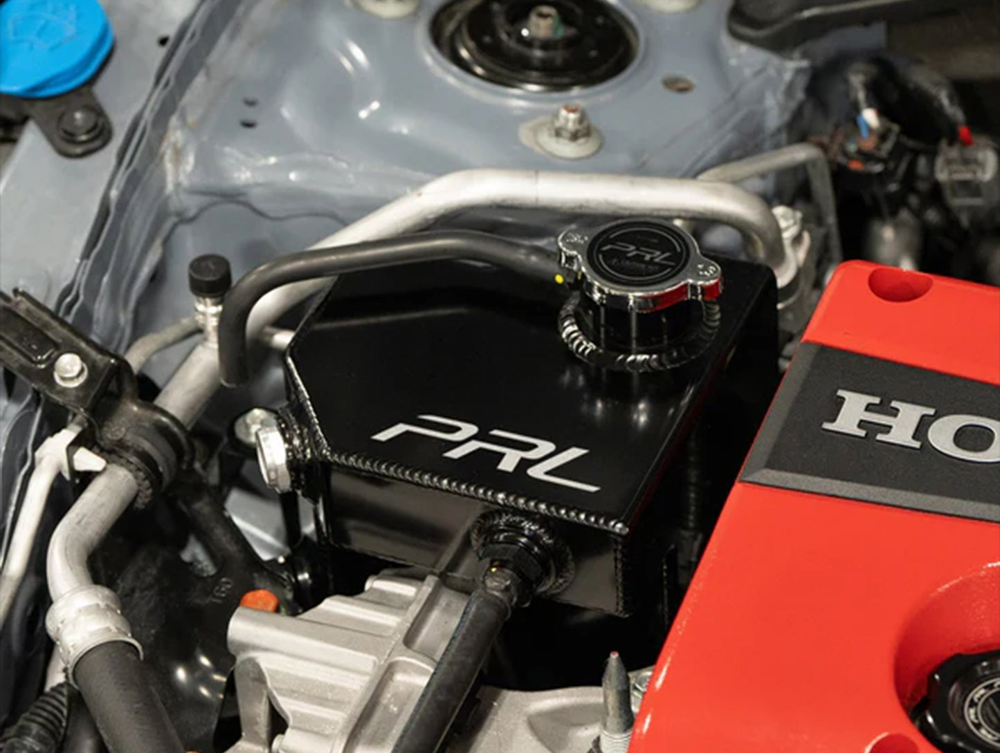 PRL Motorsports Baffled Coolant Expansion Tank - 17-25 Civic Type-R FK8/FL5 / 24+ Integra Type-S