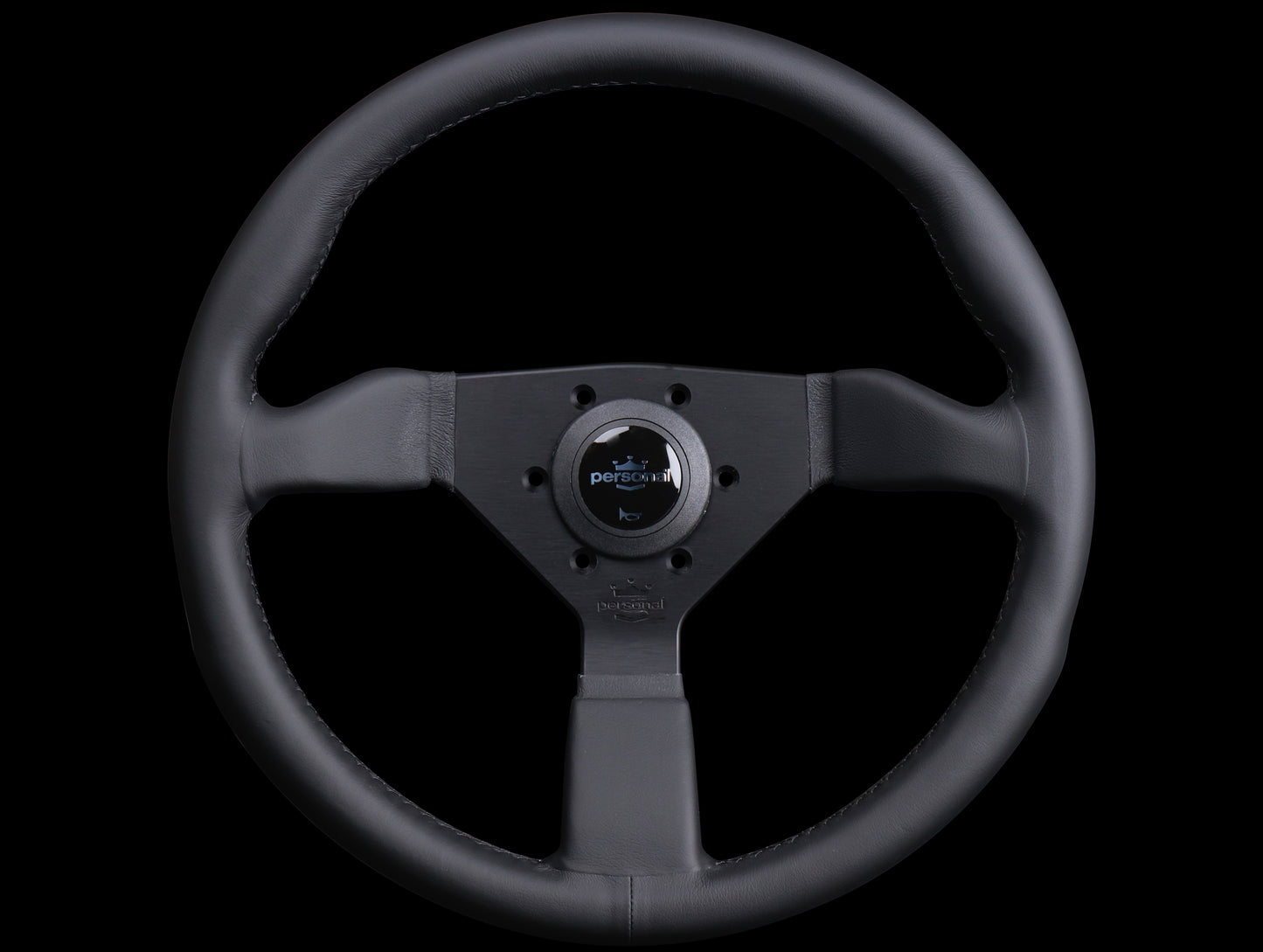 Personal Grinta 350mm Steering Wheel - Black Edition / Leather
