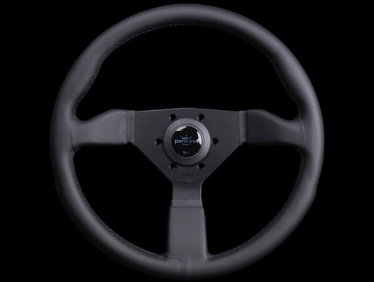 Personal Grinta 350mm Steering Wheel - Black Edition / Leather