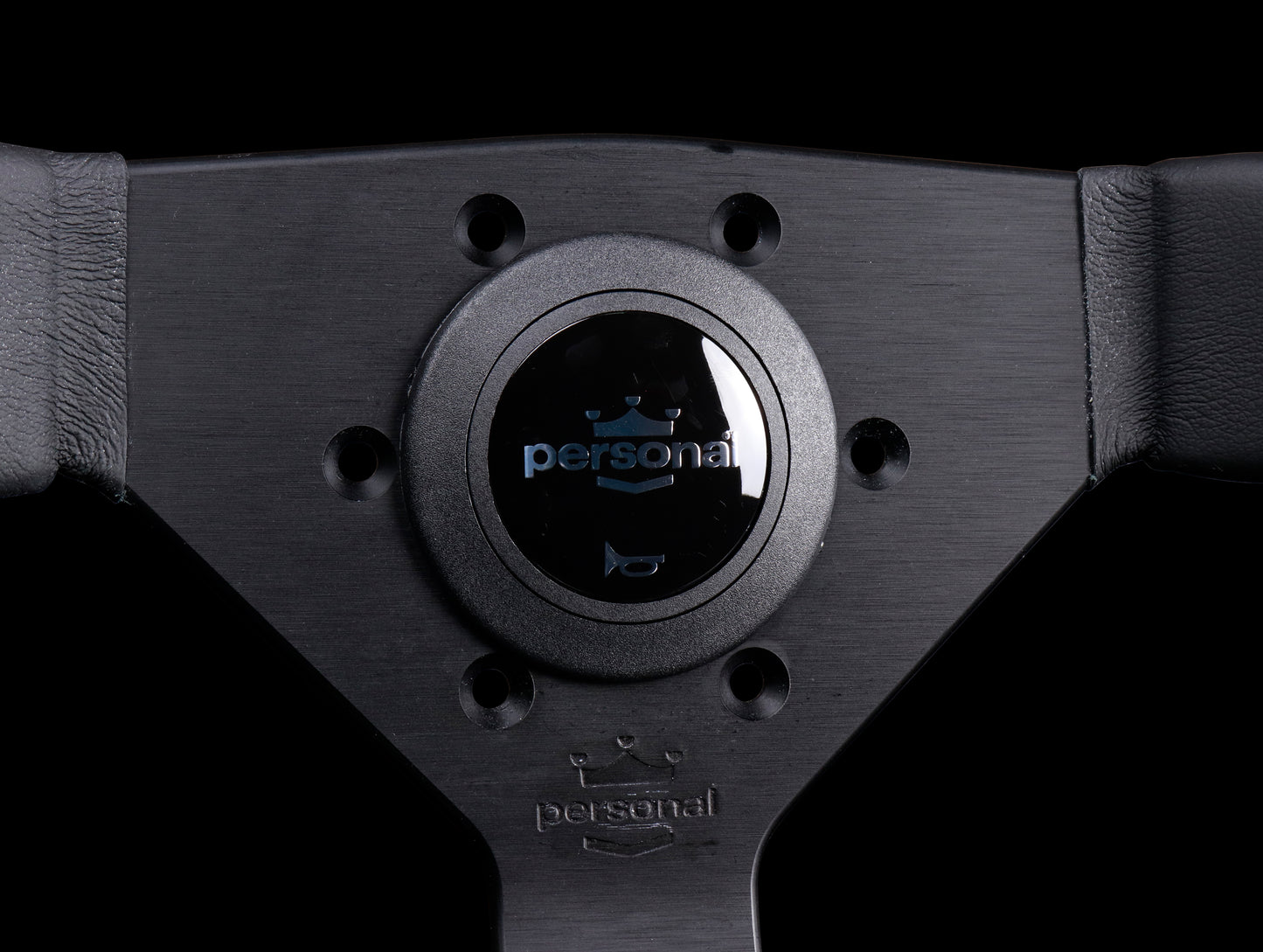 Personal Grinta 350mm Steering Wheel - Black Edition / Leather
