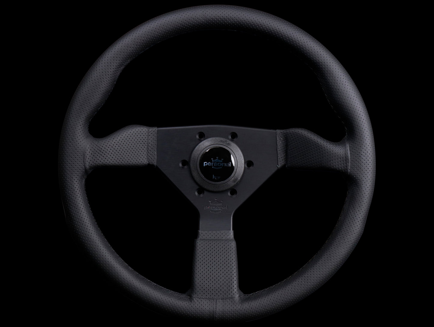 Personal Grinta 350mm Steering Wheel - Black Edition / Perforated Leather