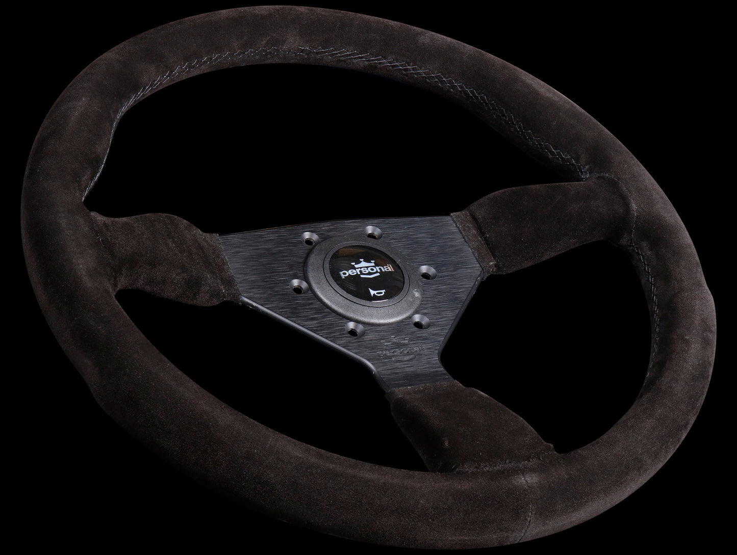 Personal Grinta 350mm Steering Wheel - Black Edition / Suede