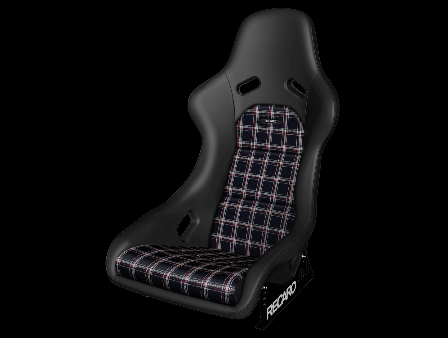 Recaro Classic Pole Position ABE - Leather Black / Checkered