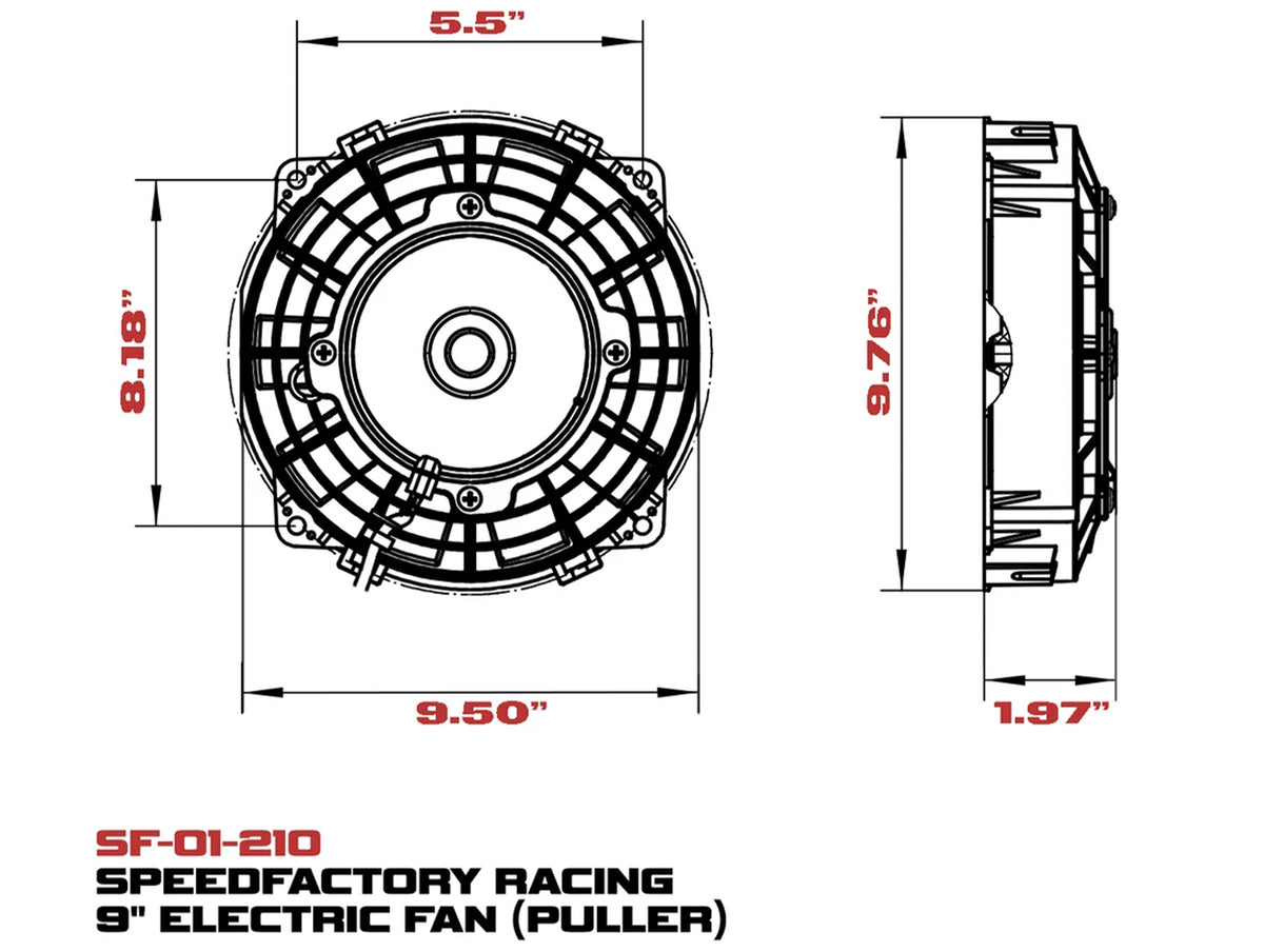 SpeedFactory Low Profile Electric Puller Fans