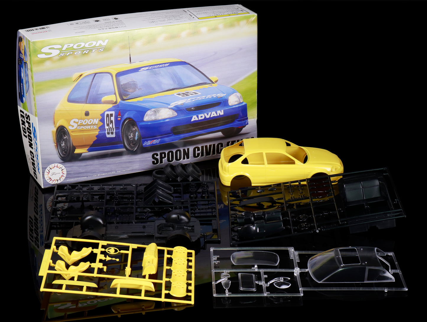 Spoon EK9 Civic Fujimi 1/24 Scale Model (Open Box)