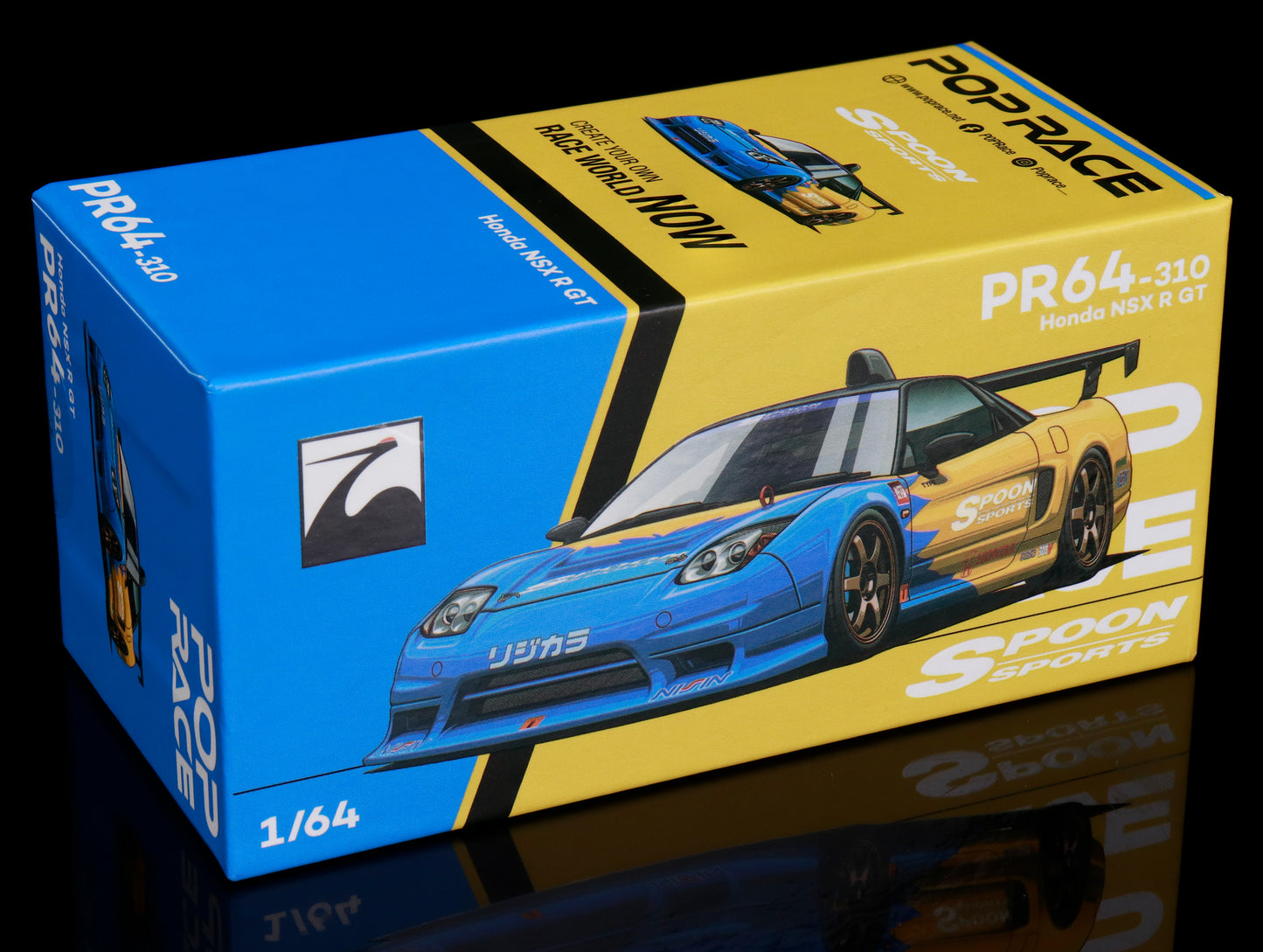 Spoon Sports Pop Race NSX-R GT 1/64 Scale Model