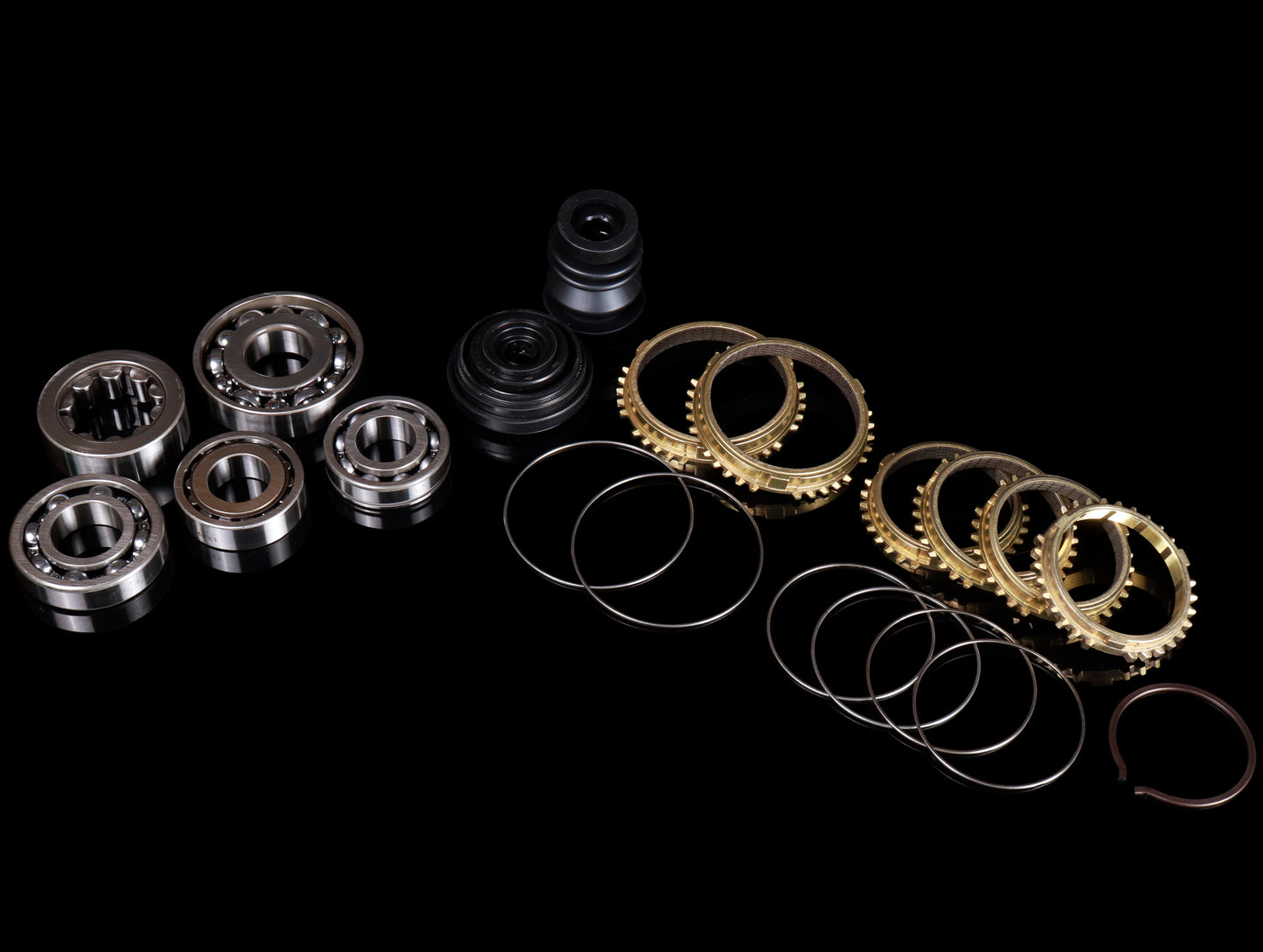 Synchrotech Bearing Seal & Carbon Synchro Kit - B-series Non-VTEC Cable Trans (92-93 Integra)