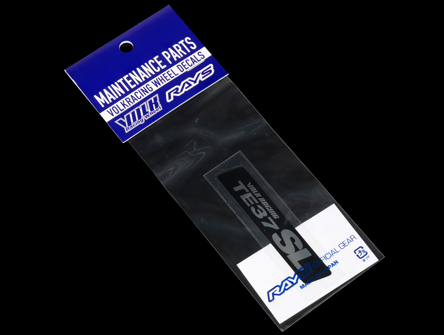 Volk Racing TE37SL Replacement Lip Sticker - Metal Black