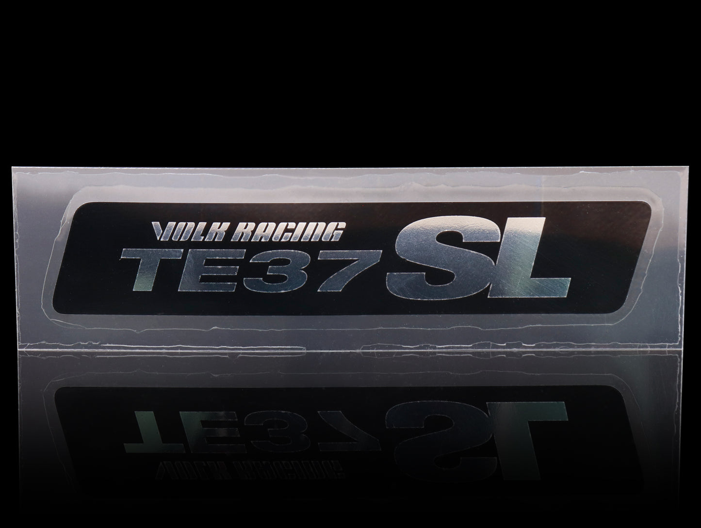 Volk Racing TE37SL Replacement Lip Sticker - Metal Black