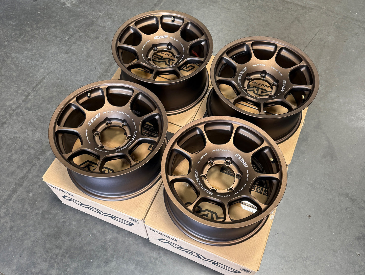 Volk Racing ZE40X Wheels - Bronze / 17x8.5 / 6x139 / +15 - Used