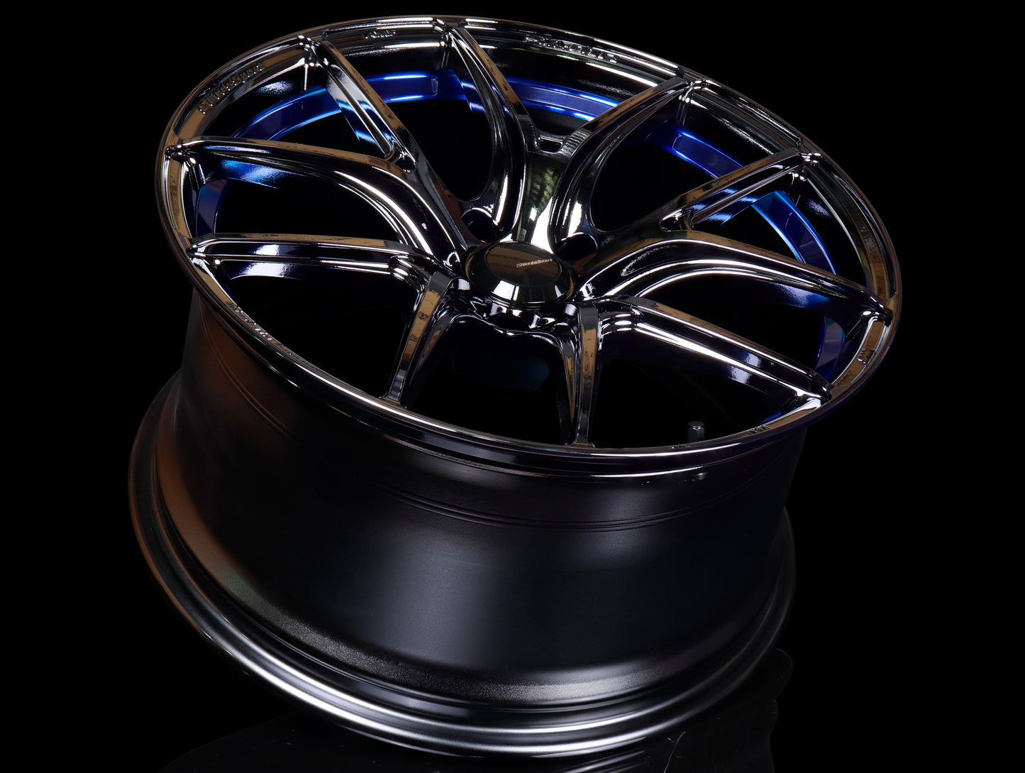 Weds Sport SA-01R - 18x9.5 / 5x114.3 / +38 - Blue Light Chrome II