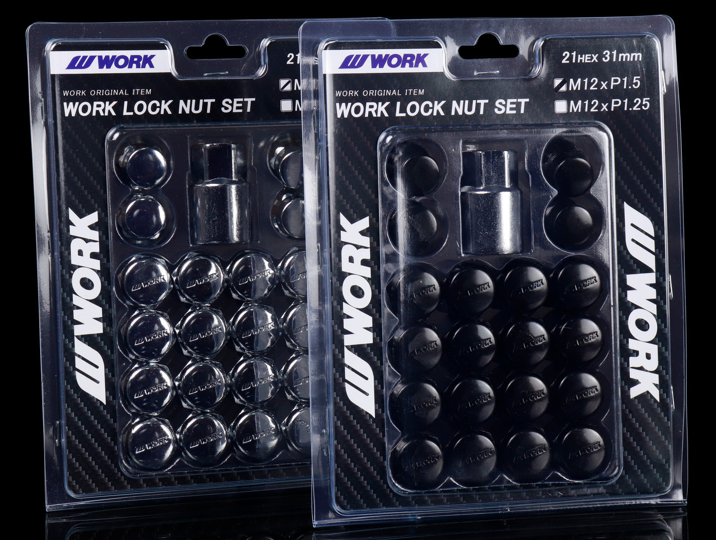 Work Wheel Lock Nut Set - 12x1.5 / 1.25