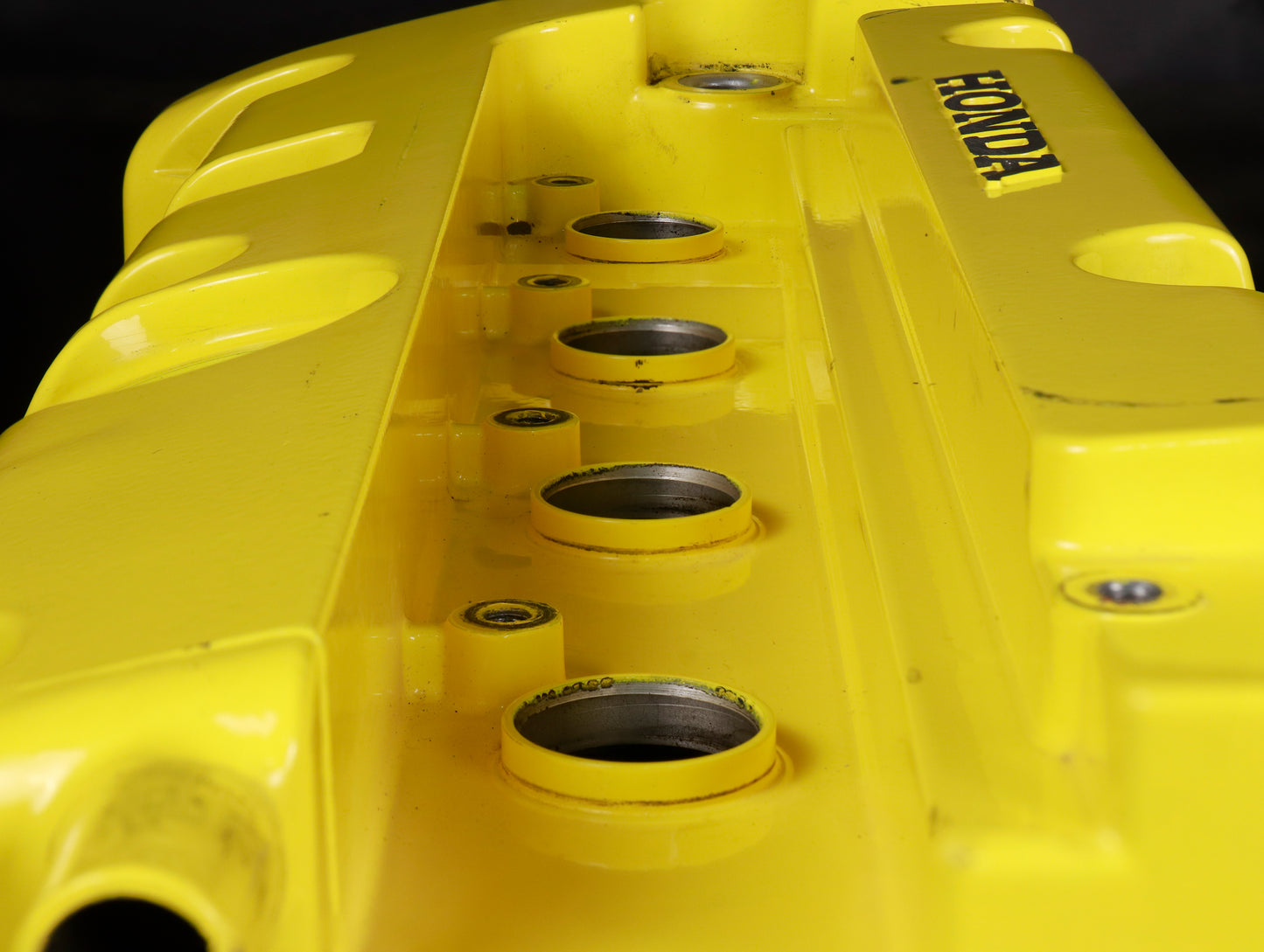 Honda OEM K-Series Valve Cover - Yellow (Used)