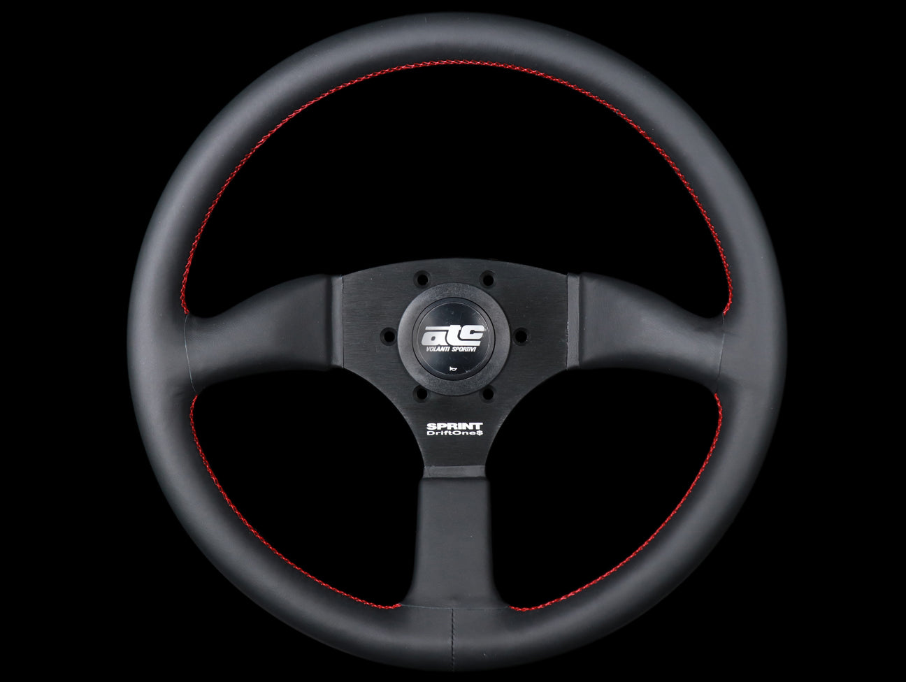 ATC Sprint Driftone$ Steering Wheel - Red Stitch