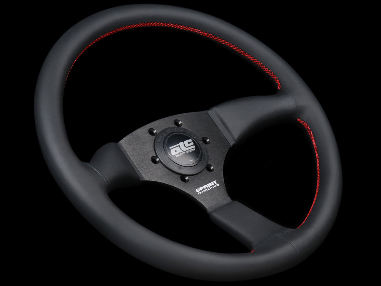 ATC Sprint Driftone$ Steering Wheel - Red Stitch