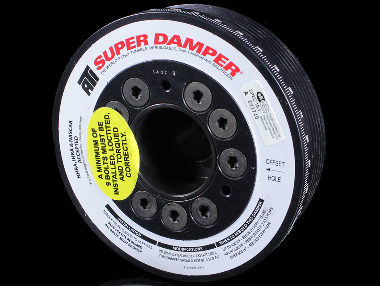 ATI Super Harmonic Street Damper - Toyota 2ZZ-GE Celica