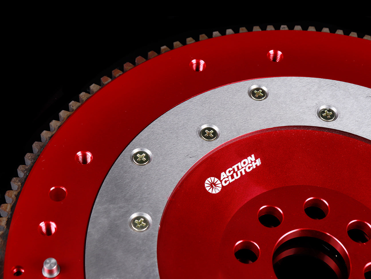 Action Clutch Red Aluminum Lightweight Flywheel - K Series